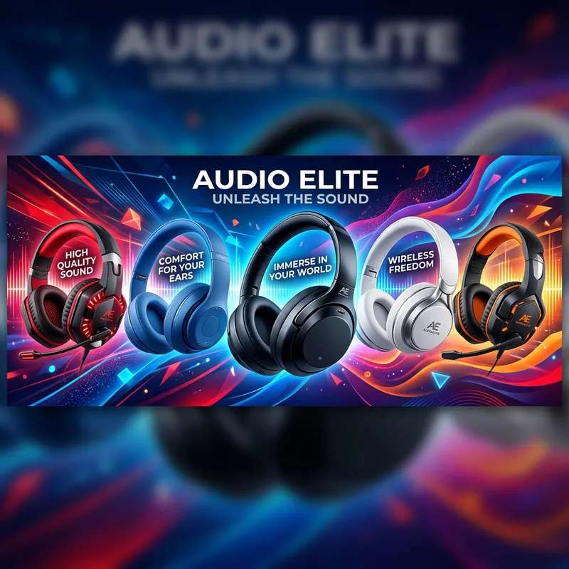 Dynamic Headsets in Red, Blue, Black & White | 3D Sound Experience