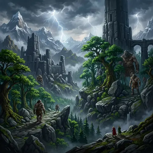 Land of the Giants: Sina Thor at Loki Mythical Location