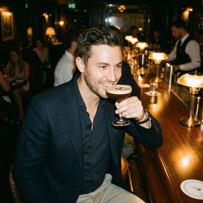 Enjoying an Espresso Martini