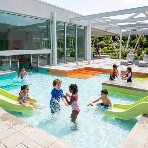 Colorful Children's Swimming Pool | Modern Architecture Design