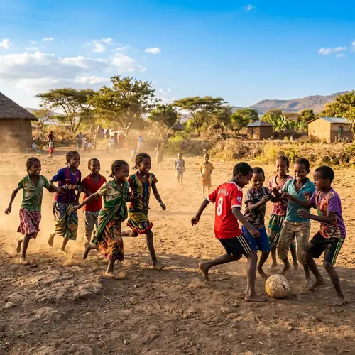 Ethiopian Kids Playing: Joyful Scenes of Childhood Fun