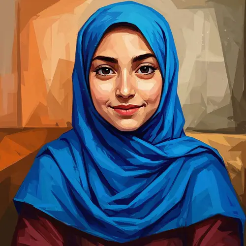 Muslim Girl in Hijab: A Picasso-Inspired Self Portrait