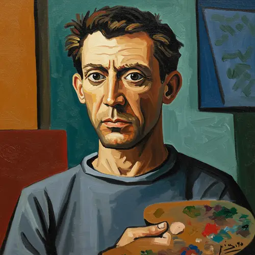 Self Portrait Inspired by Picasso Art