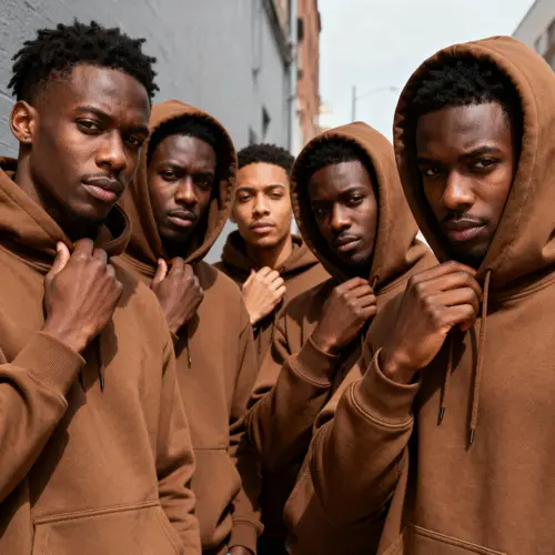 Stylish Brown Hoodies for Black Men