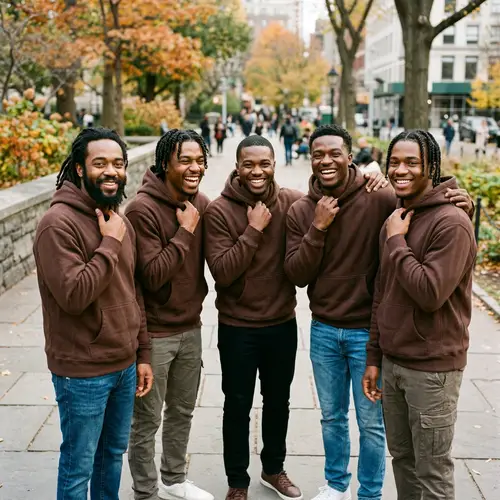 Stylish Brown Hoodies for Black Men