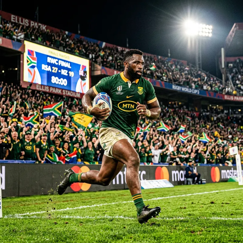 Springbok Rugby Star Shines at World Cup Final Springbok Rugby Star Shines at World Cup Final
