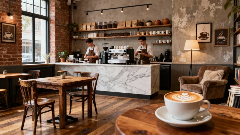 Stunning Custom Coffee Shop Interior Design Photography