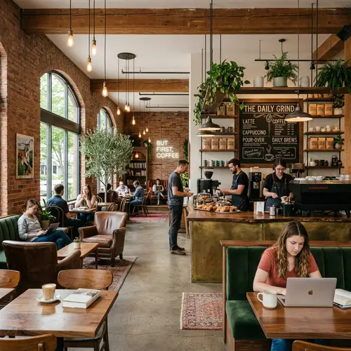 Stunning Custom Coffee Shop Interior Design Photography