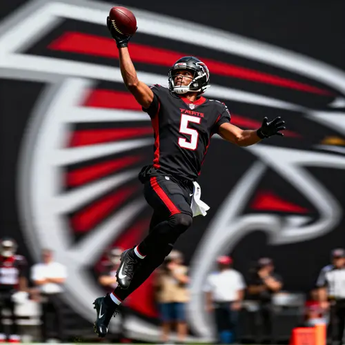 Incredible One-Handed Catch by Falcons Player 5
