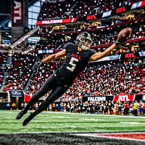 Incredible One-Handed Catch by Falcons Player 5