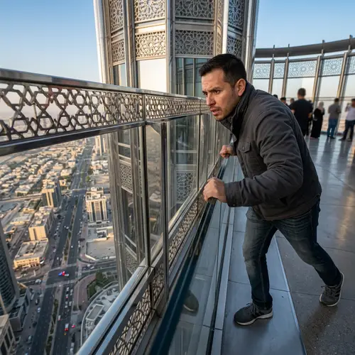 Man Rescues Person from Burj Khalifa Observation Deck