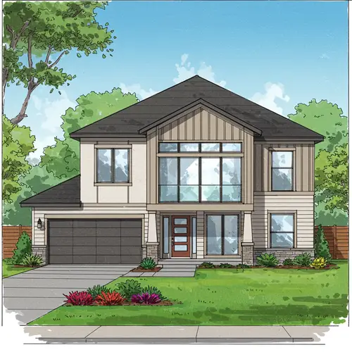 Modern Two-Storey House Design with Urban Farm Style