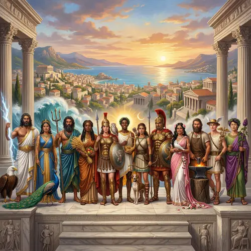 Diverse Representations of the Twelve Olympians