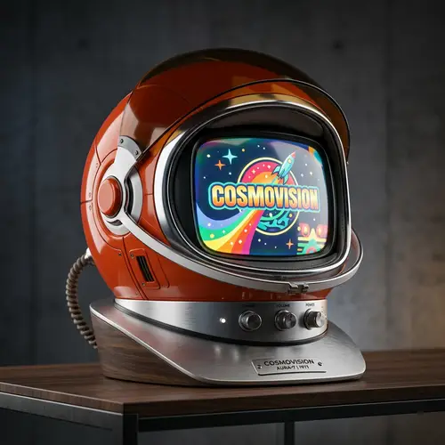 Retro 70s Inspired TV Screen - High Quality Design