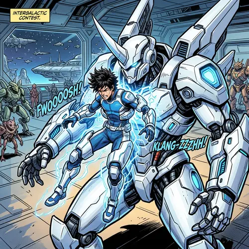 Vegeta Fusion with Gundam Unicorn - Intergalactic Sci-Fi Fusion