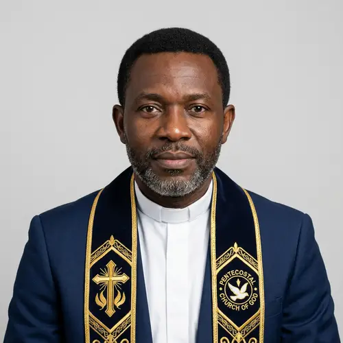 Passport Photo of an African Pastor