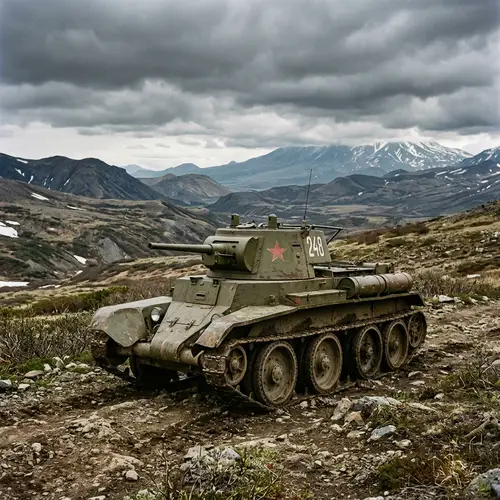 BT-7 Tank on Kamchatka Peninsula | Historic Armoured Vehicle