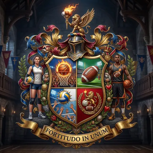 Hyper-Realistic Sports Coat of Arms Design