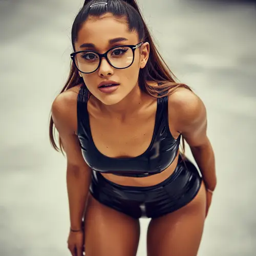 Ariana Grande in Stunning PVC Outfit