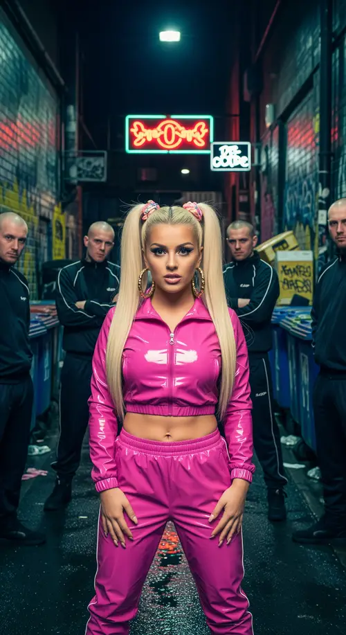 Sheridan Smith as a UK Chav: Stylish PVC Look