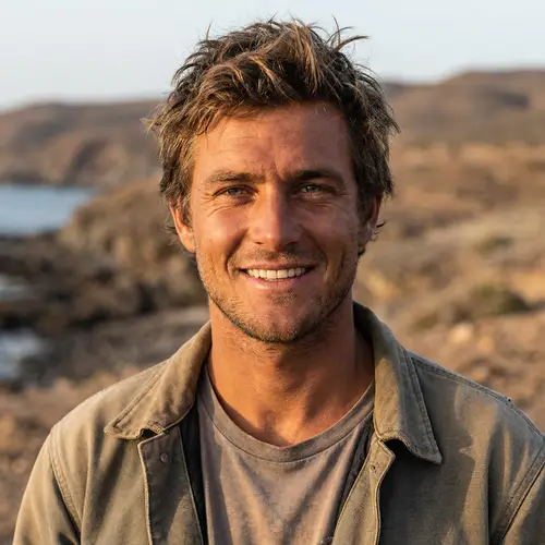 Realistic Portrait of Handsome Australian Male