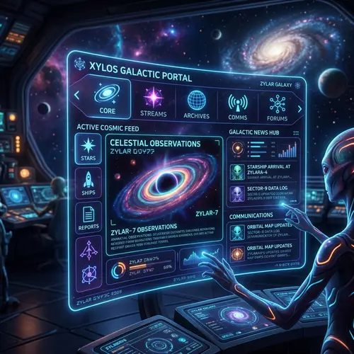 Website Interface from Another Galaxy