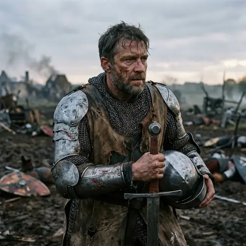 Resilient Knight with Sword - Determined Warrior