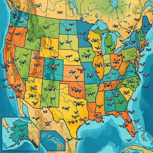 DJI Drone Map of the USA: Explore Icon Locations