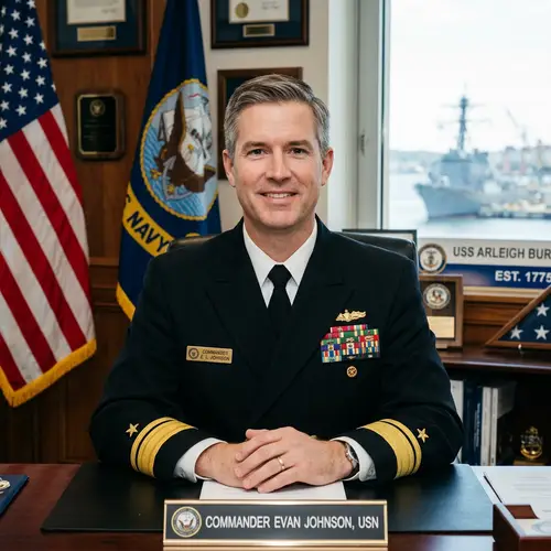 Navy Officer Portrait: Capturing Leadership and Honor