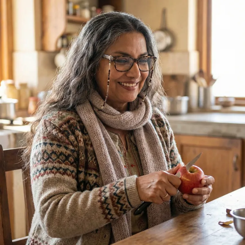 Deepika Padukone Look-Alike in Grandmotherly Outfit | Kitchen Scene