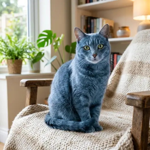 Blue Cat - Unique and Playful Feline