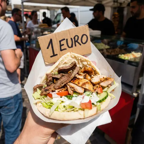 Delicious 1 Euro Kebab | Affordable & Satisfying Meal