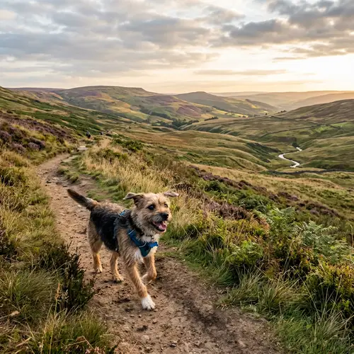 Dog in the Hills - Picturesque Scenery