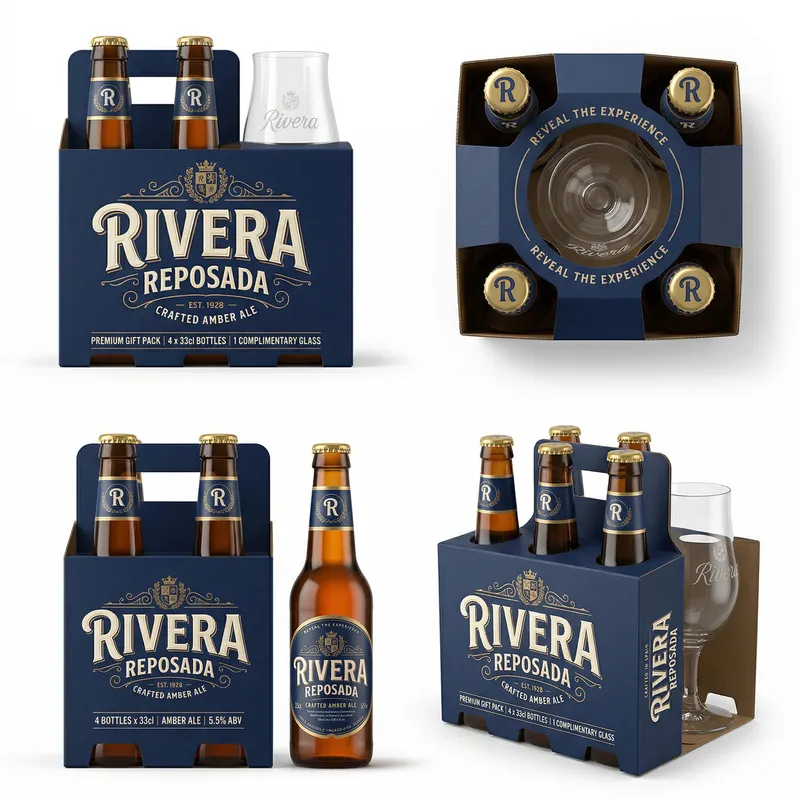 Stunning Rivera Reposada Beer Packaging Design