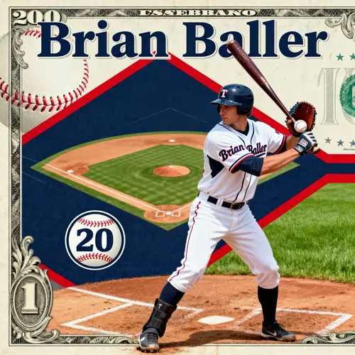 Custom Baseball-Themed $20 Bill for Brian Baller