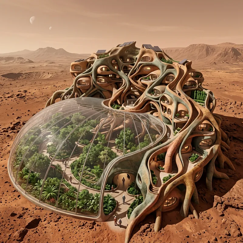 Sustainable Mars Housing: Nature-Inspired Design