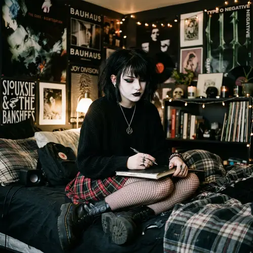Goth Aesthetic: College Freshman Style Inspiration