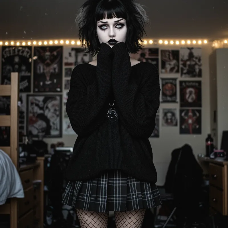 Goth Aesthetic: College Freshman Style Inspiration