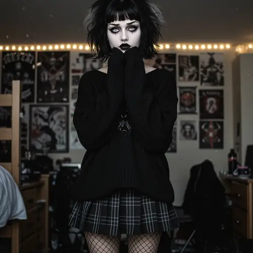 Goth Aesthetic: College Freshman Style Inspiration