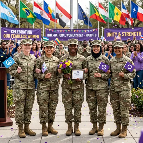 International Women's Day Celebrations by Women of Russian Armed Forces