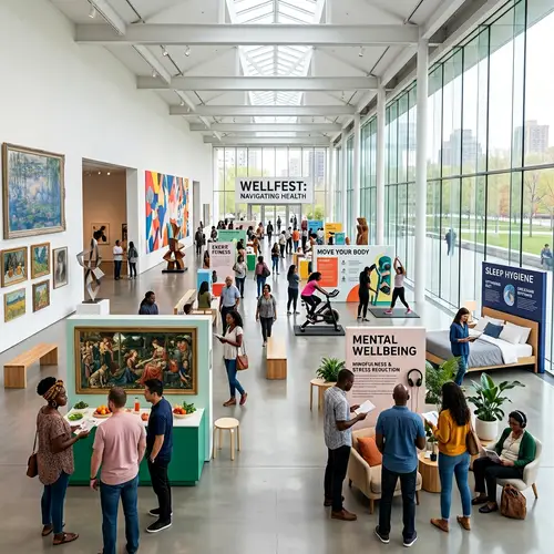 Health Projects and Modern Art: Interactive Displays in Contemporary Gallery