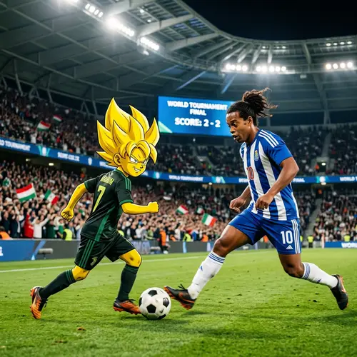 Young Rebellious Boy vs Famous Soccer Player in Championship Game