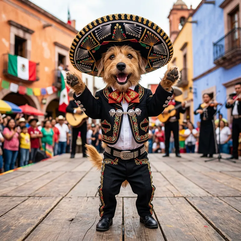 Mariachi Dog Costume | Festive Pet Outfit Mariachi Dog Costume | Festive Pet Outfit