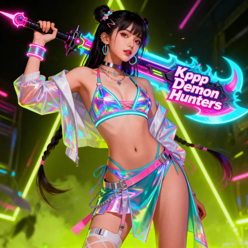Zoey in Bikini - Kpop Demon Hunters