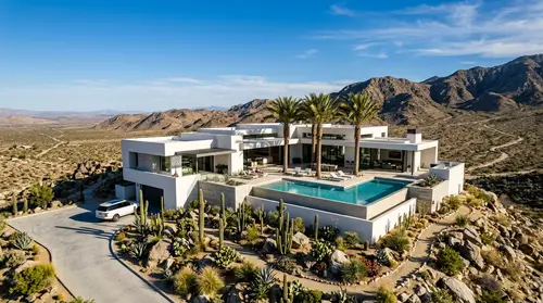 Luxury Desert Holiday Home: Modern Minimalist Design