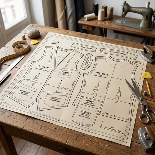 Custom Work Vest Patterns for Tailors