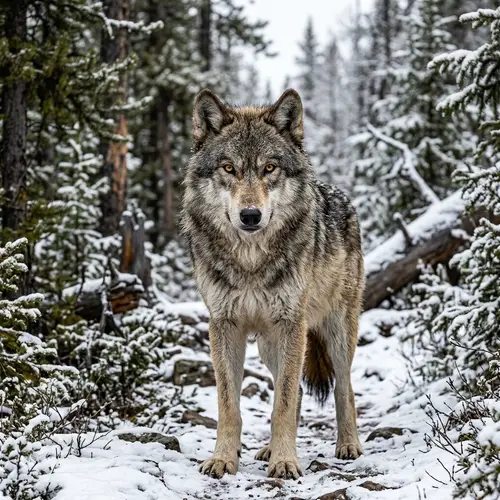 Detailed Wolf Photo: Captivating Image of a Wolf