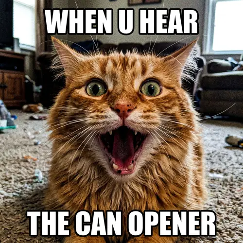 Funny Orange Cat Meme Image