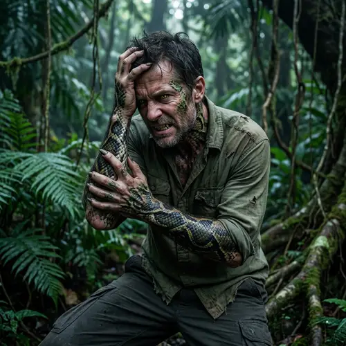 Human Transformation into Werepython