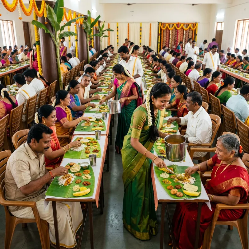 Authentic South Indian Wedding Feast Experience